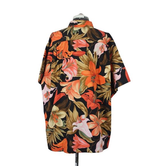 Tropical Trading Company men's floral button front Hawaiian‎ short sleeve shirt - Picture 3 of 12